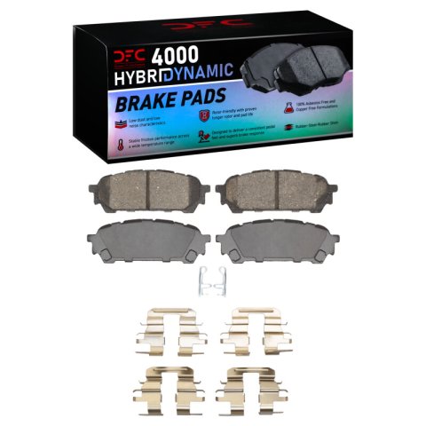 DFC 03-08 Saab 9-2X Rear Geospec Rotors w/4000 HybriDynamic Brake Pads w/Hardware (1x dfc4000-1004-01, 2x dfc604-13008)