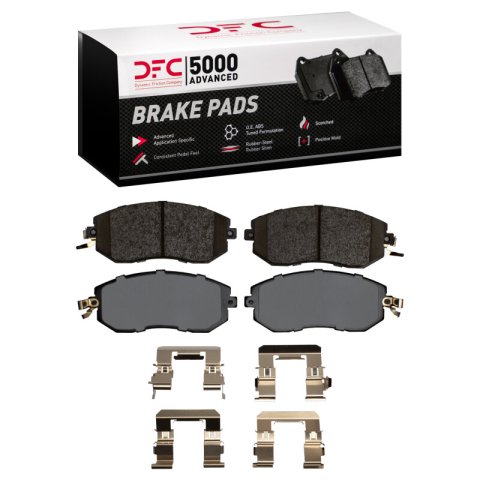 DFC 11-16 Subaru Impreza Front Geospec Rotors with 5000 Advanced Brake Pads w/Hardware (1x dfc1551-1539-01, 2x dfc604-13009)
