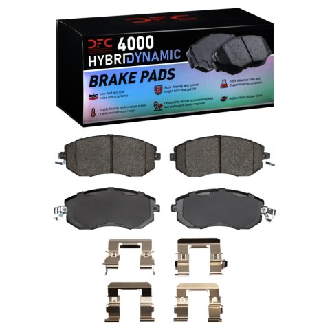 DFC 11-16 Subaru BRZ Front Geospec Rotors w/4000 HybriDynamic Brake Pads w/Hardware (1x dfc4000-1539-01, 2x dfc604-13009)
