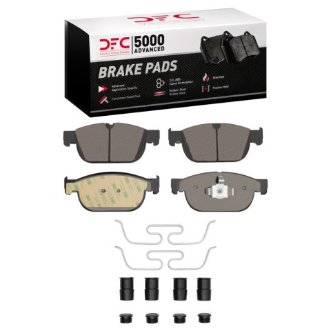 DFC 16-24 Volvo XC90 Front Geospec Rotors with 5000 Advanced Brake Pads w/Hardware (1x dfc1552-1865-01, 2x dfc604-27051)