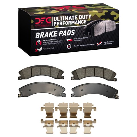 DFC 11-19 Chevrolet Silverado 2500 HD Front Geospec Rotors Ultimate Duty Perf Brake Pads w/Hardware (1x dfc1400-1565-01, 2x dfc604-48059)