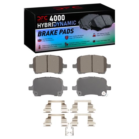 DFC 06-10 Pontiac Solstice Front Geospec Rotors w/4000 HybriDynamic Brake Pads w/Hardware (1x dfc4000-1028-01, 2x dfc604-53005)