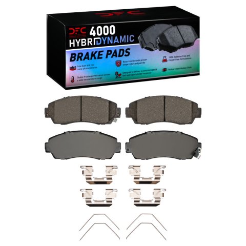 DFC 19-25 Acura RDX Front Geospec Rotors w/4000 HybriDynamic Brake Pads w/Hardware (1x dfc4000-1521-01, 2x dfc604-58032)