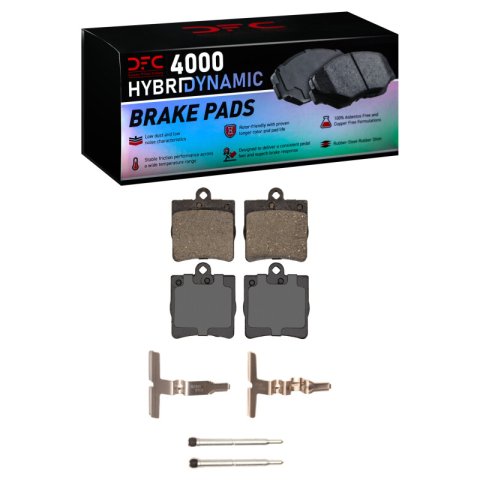 DFC 96-15 Chrysler Crossfire Rear Geospec Rotors w/4000 HybriDynamic Brake Pads w/Hardware (1x dfc4000-0779-01, 2x dfc604-63013)