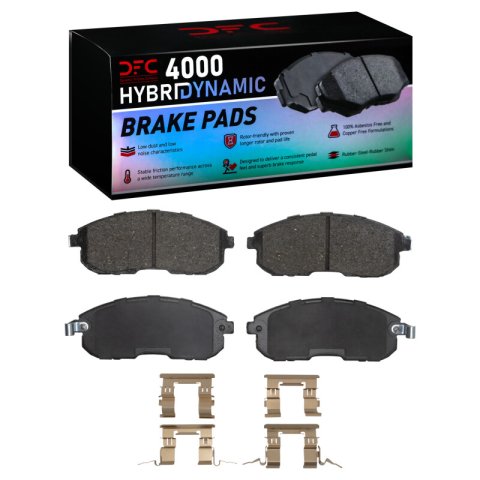 DFC 13-19 Nissan Sentra Front Geospec Rotors w/4000 HybriDynamic Brake Pads w/Hardware (1x dfc4000-0815-11, 2x dfc604-67064)