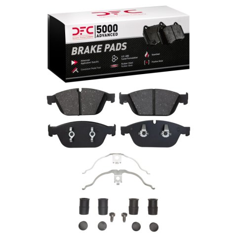 DFC 11-18 Audi A8 Quattro Front Geospec Rotors with 5000 Advanced Brake Pads w/Hardware (1x dfc1551-1546-01, 2x dfc604-73062)