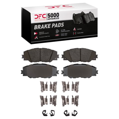 DFC 06-20 Pontiac Vibe Front Geospec Rotors with 5000 Advanced Brake Pads w/Hardware (1x dfc1551-1211-01, 2x dfc604-76080)