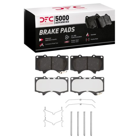 DFC 10-24 Lexus GX460 Front Geospec Rotors with 5000 Advanced Brake Pads w/Hardware (1x dfc1551-0976-02, 2x dfc604-76142)