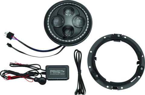 Kuryakyn Orbit Prism 7inch LED Headlight V2