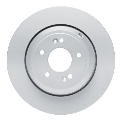 R1 18-23 Genesis G80 Rear Carbon Coated Brake Rotor Set w/Optimum OE Pads and Hardware (2x dfc604-03056, 1x rnc2551-1816-05)