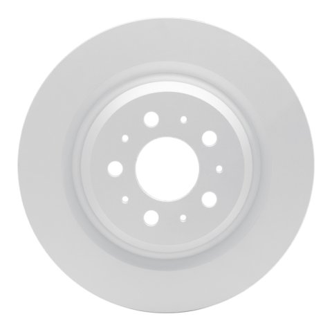R1 17-24 Tesla Y Rear Carbon Coated Brake Rotor Set w/Optimum OE Pads and Hardware (2x dfc604-26003, 1x rnc2551-2283-01)