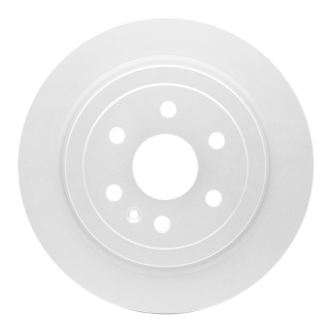 R1 10-16 Cadillac SRX Rear Carbon Coated Brake Rotor Set w/Optimum OE Pads and Hardware (2x dfc604-46045, 1x rnc2551-1337-01)