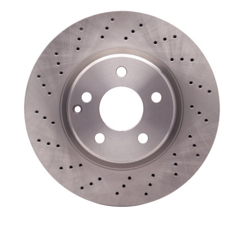 R1 02-06 Mercedes-Benz CL500 Front Brake Rotor Set w/Ceramic Pads and Hardware (2x dfc620-63054, 1x rnc2310-0847-04)