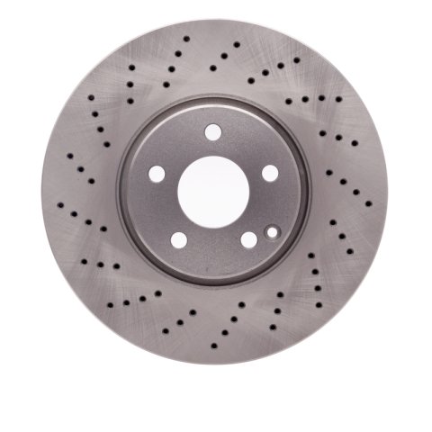 R1 06-09 Mercedes-Benz E350 Front Brake Rotor Set w/Ceramic Pads and Hardware (2x dfc620-63059, 1x rnc2310-1123-01)