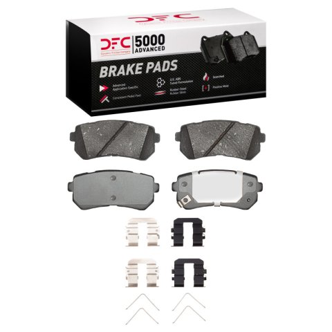 DFC 16-20 Hyundai Sonata Front & Rear Rotors with 5000 Advanced Brake Pads w/Hardware (Bundled Kit)