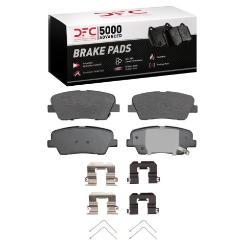 DFC 18-22 Genesis G70 Front & Rear Rotors with 5000 Advanced Brake Pads w/Hardware (Bundled Kit)