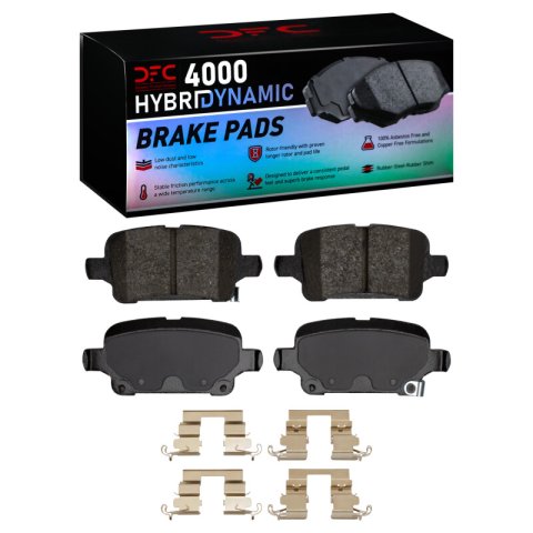 DFC 16-23 Chevrolet Cruze Front & Rear Rotors w/4000 HybriDynamic Brake Pads w/Hardware (Bundled Kit)