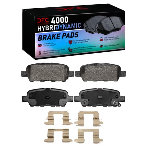 DFC 09-23 Nissan Maxima Front & Rear Rotors w/4000 HybriDynamic Brake Pads w/Hardware (Bundled Kit)