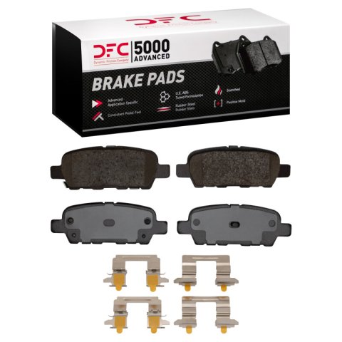 DFC 13-24 Infiniti JX35 Front & Rear Rotors with 5000 Advanced Brake Pads w/Hardware (Bundled Kit)