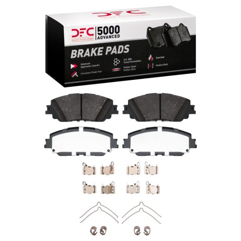 DFC 18-24 Toyota Camry Front & Rear Rotors with 5000 Advanced Brake Pads w/Hardware (Bundled Kit)