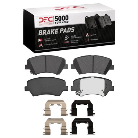 DFC 11-16 Hyundai Elantra Coupe Front & Rear Geospec Rotors with 5000 Advanced Brake Pads w/Hardware (Bundled Kit)