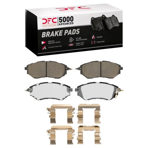 DFC 15-21 Subaru Legacy Front & Rear Geospec Rotors with 5000 Advanced Brake Pads w/Hardware (Bundled Kit)