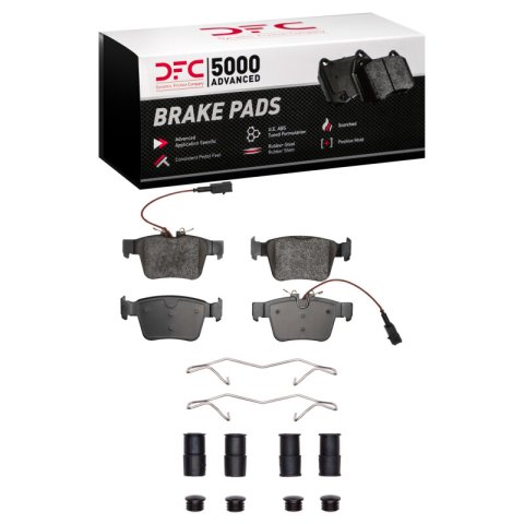 DFC 17-25 Alfa Romeo Giulia Front & Rear Geospec Rotors with 5000 Advanced Brake Pads w/Hardware (Bundled Kit)