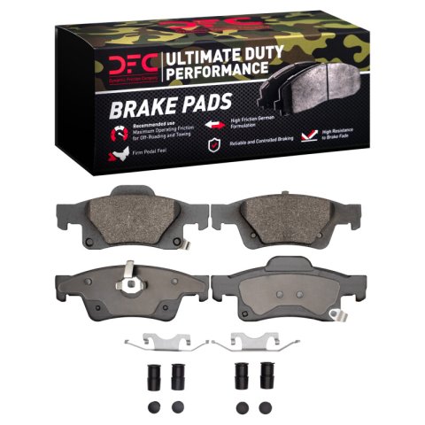 DFC 12-25 Dodge Durango Front & Rear Geospec Rotors with Ultimate Duty Performance Pads w/Hardware (Bundled Kit)