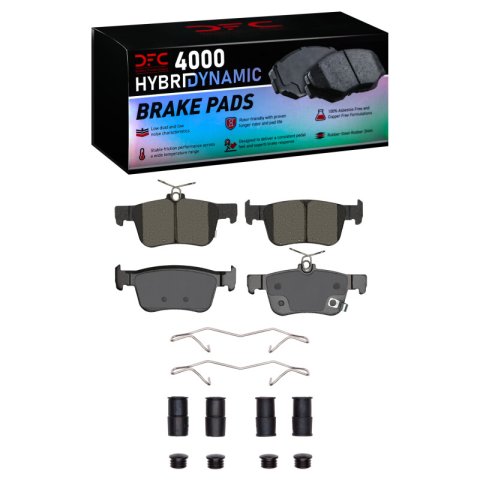 DFC 16-21 Honda Civic Front & Rear Geospec Rotors w/4000 HybriDynamic Brake Pads w/Hardware (Bundled Kit)