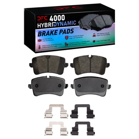 DFC 11-18 Audi A8 Quattro Front & Rear Geospec Rotors w/4000 HybriDynamic Brake Pads w/Hardware (Bundled Kit)