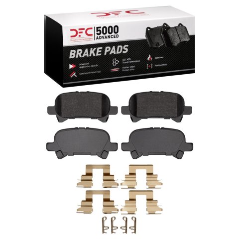 DFC 04-08 Toyota Camry Front & Rear Geospec Rotors with 5000 Advanced Brake Pads w/Hardware (Bundled Kit)