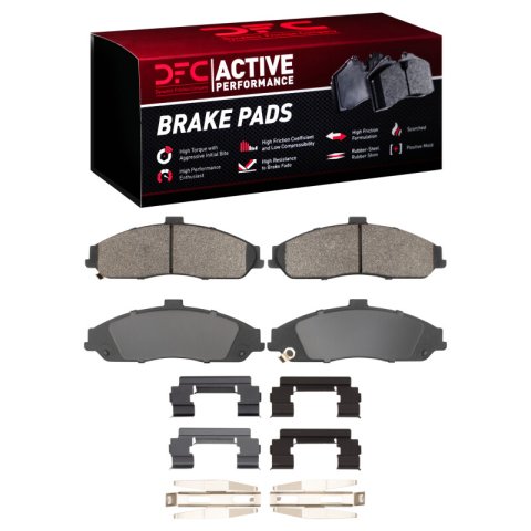 DFC 1997-2004 Corvette Geoperformance Rotors-Slotted with Active Performance Pads - Incl. Hardware (Bundled Kit)