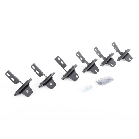 Go Rhino 21-25 Ford Bronco RB20 Running Boards + Brackets Kit (1x gor6941296, 1x gor69400057PC)