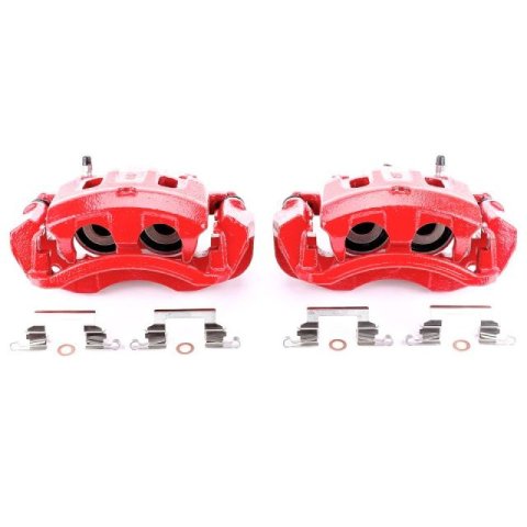 Power Stop 00-04 Ford F-350 Super Duty Rear Z36 Coated Kit w/Calipers (1x psbS4752, 2x psbAR8570EVC, 1x psbZ36-757)