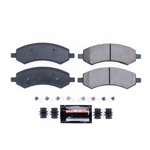 Power Stop 06-08 Dodge Ram 1500 Front Z23 Coated Kit w/Calipers (1x psbZ23-1084, 1x psbS5008, 2x psbAR8750EVC)