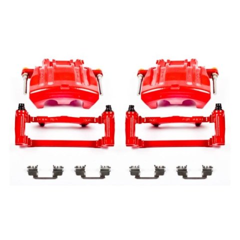 Power Stop 12-20 Dodge Charger Front Z23 Coated Kit w/Calipers (1x psbS5016A, 1x psbZ23-1058, 2x psbAR8359EVC)
