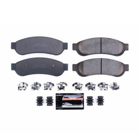 Power Stop 05-10 Ford F-350 Super Duty Front and Rear Z23 Coated Kit w/Calipers (Bundled Kit)