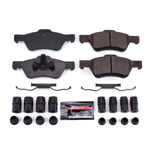Power Stop 08-10 Mercury Mariner Front Z23 Coated Kit w/Calipers (1x psbZ23-1047, 1x psbS3116, 2x psbAR85103EVC)