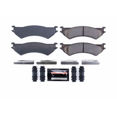 Power Stop 99-07 Ford E-350 Super Duty Rear Z23 Coated Kit w/Calipers (1x psbZ23-802, 2x psbAR8578EVC, 1x psbS4748)