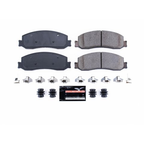 Power Stop 2012 Ford F-350 Super Duty Front Z23 Coated Kit w/Calipers (1x psbZ23-1631, 1x psbS5022, 2x psbAR85107EVC)