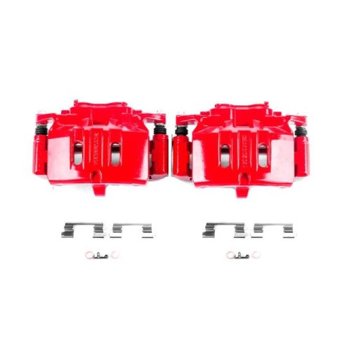 Power Stop 15-20 Ford Mustang Front Z23 Coated Kit w/Calipers (1x psbS15008, 1x psbZ23-1791, 2x psbAR85158EVC)