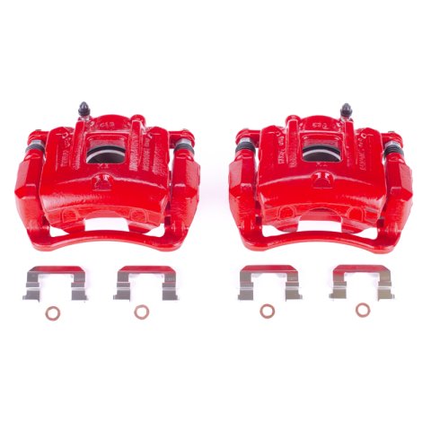 Power Stop 14-20 Kia Sorento Front Z23 Coated Kit w/Calipers (1x psbS6462S, 1x psbZ23-1432, 2x psbJBR1706EVC)
