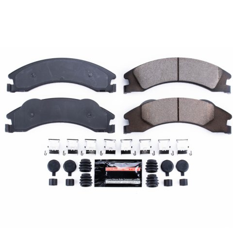 Power Stop 17-18 Ford E-450 Super Duty Front and Rear Z23 Coated Brake Kit (1x psbZ23-1329, 1x psbZ23-1328, 2x psbAR85125EVC, 2x psbAR82130EVC)