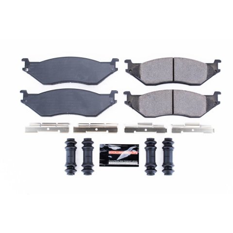 Power Stop 02-04 Ford F-550 Super Duty Rear Z23 Coated Brake Kit (1x psbZ23-777, 2x psbAR8924EVC)