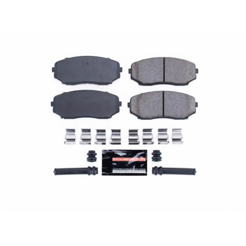 Power Stop 07-15 Lincoln MKX Front Z23 Coated Kit w/Calipers (1x psbZ23-1258, 2x psbL5027A, 2x psbAR8190EVC)