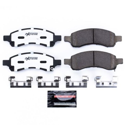 Power Stop 07-10 Saturn Outlook Front Z36 Coated Kit w/Calipers (1x psbZ36-1169A, 2x psbL5005, 2x psbAR8696EVC)
