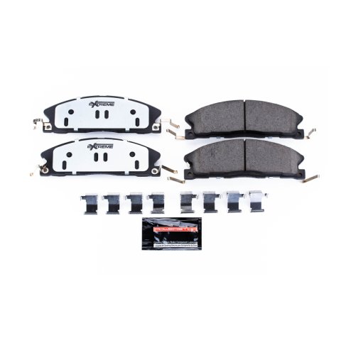 Power Stop 13-19 Lincoln MKT Front Z36 Coated Kit w/Calipers (1x psbZ36-1611, 2x psbL5469, 2x psbAR85141EVC)