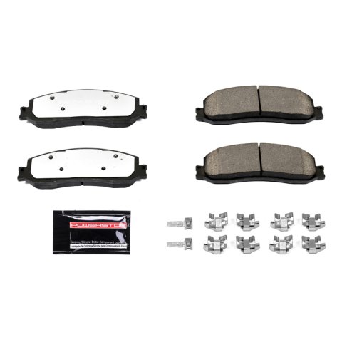 Power Stop 2012 Ford F-350 Super Duty Front Z36 Coated Kit w/Calipers (1x psbZ36-1631, 2x psbL4997, 2x psbAR85107EVC)