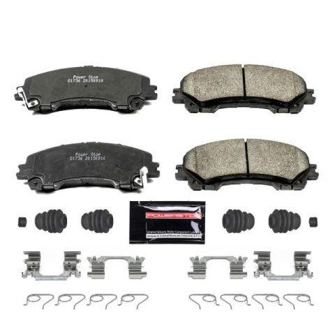 Power Stop 2023 Nissan Z Front Z23 Coated Kit w/Calipers (1x psbZ23-1736, 2x psbJBR1559EVC, 2x psbL7147)
