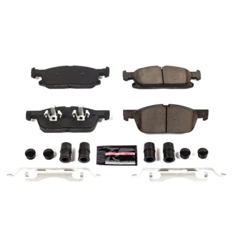 Power Stop 19-21 Lincoln Nautilus Front Z23 Coated Kit w/Calipers (1x psbZ23-1818, 2x psbAR85173EVC, 2x psbL5503)